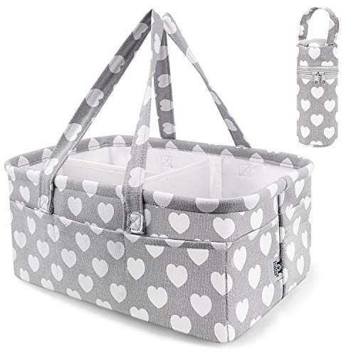 Baby Nursery Diaper Storage Basket - Baby Shower Gifts Organizer