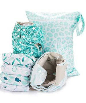 Simple Being Reusable Cloth Diapers- Double Gusset-6 Pack