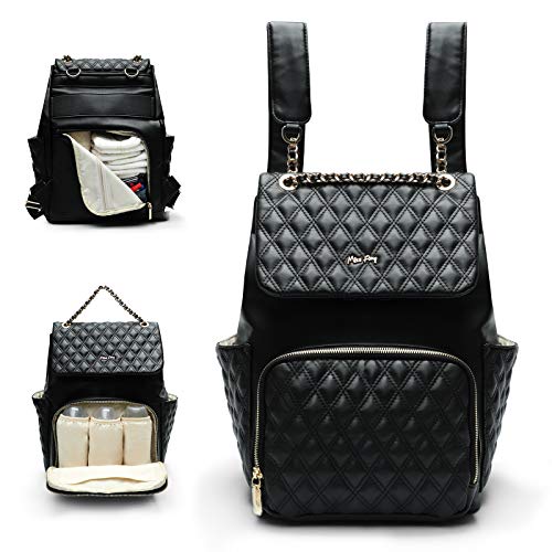 Leather Diaper Bag by miss fong,Diaper Bag Backpack