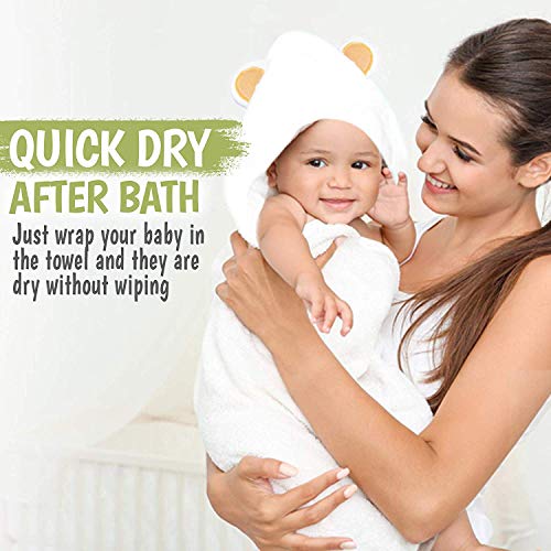 Giant Bamboo Hooded Towel - Softness & Comfort for Your Baby 🛁