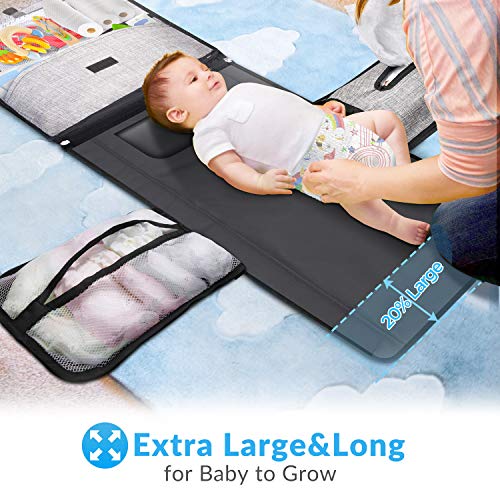 Gimars XL 6 Pockets Holding Anything Portable Baby Diaper Changing Pad