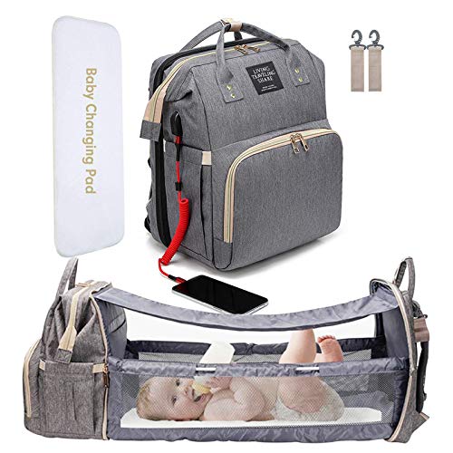 Diaper Bag Backbag with Changing Station Pad
