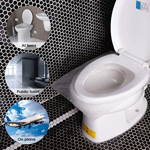 Disposable Toilet Seat Covers，Tezam 50 Packs Waterproof