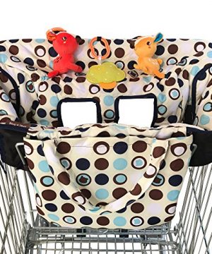 2-in-1 Shopping Cart Cover and High Chair Covers for Baby Boy or Girl