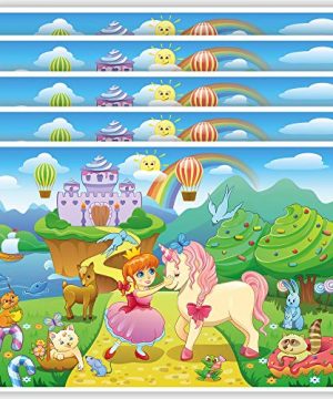 Princess and Unicorn Placemats for Kids (40 Pack)