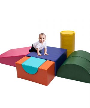 Crawl and Climb Foam Play Set,Colorful Fun Activity Play Set