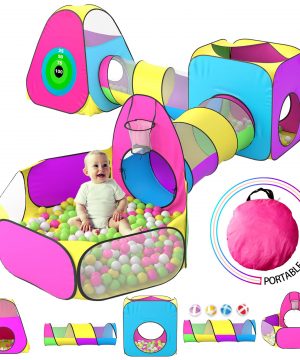 5pc Kids Play Tent for Toddler with 1 Baby Ball Pits